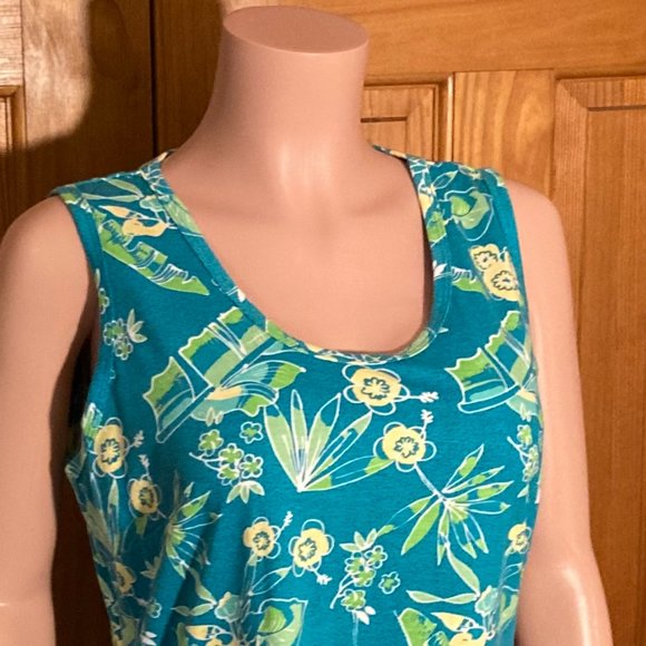NWOT Vintage Basic Editions Sleeveless Knit Dress Size L - Picture 8 of 11
